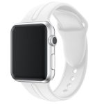 Apple Watch Armband, Silikon, 42 mm, weiß