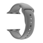 Apple Watch Armband, Silikon, 42 mm, grau