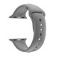 Apple Watch Armband, Silikon, 42 mm, grau