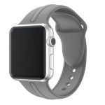 Apple Watch Armband, Silikon, 38 mm, grau