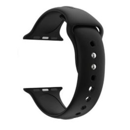 Apple Watch Armband, Silikon, 38 mm, schwarz