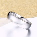  Herren-Ehering, klassischer Stil, Edelstahl, silberfarben, Größe 13