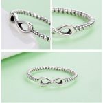 Silberring verziert mit dem Unendlichkeitszeichen, Größe 8