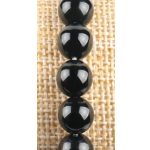  Schwarzes Onyx-Armband mit Lebensbaum-Anhänger