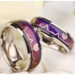  Stimmungsring mit Herzmuster, Größe 7