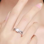 Silberring mit Perlen, Größe 8