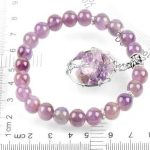  Amethyst-Armband mit Lebensbaum-Anhänger