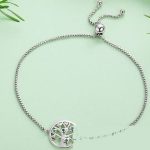 Lebensbaum-Tennisarmband aus Silber