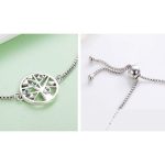 Lebensbaum-Tennisarmband aus Silber