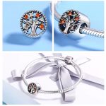 Ezüst charm, életfa