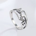 Silberring mit LOVE-Motiv, Größe 6