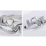 Silberring mit LOVE-Motiv, Größe 6