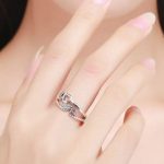 Silberring mit LOVE-Motiv, Größe 7