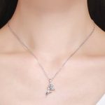  Silberner Feenanhänger mit Zirkonkristall