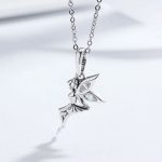  Silberner Feenanhänger mit Zirkonkristall