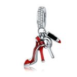  Mädchenhafter Silberanhänger mit Zirkonkristall