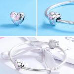 Silberanhänger, Herz mit Pfoten