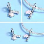 Silberanhänger, Pfote und Knochen