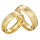 Herren-Ehering, Titanstahl, Gold, Größe 11