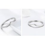 Silberring, unregelmäßige Form, Größe 7