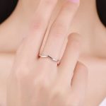 Silberring, unregelmäßige Form, Größe 7