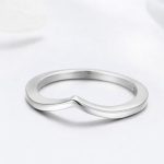 Silberring, unregelmäßige Form, Größe 8