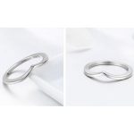 Silberring, unregelmäßige Form, Größe 6