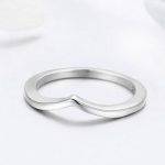 Silberring, unregelmäßige Form, Größe 6