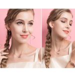 Silberne Halskette mit zwei verbundenen Herzen