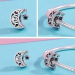  Silberner Mondanhänger mit Stern