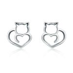 Silberohrringe, Kätzchen