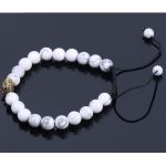  Howlith-Armband mit Löwenkopf