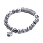  Labradorit-Armband mit Herzanhänger