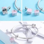  Silberne Geschenkverpackung mit Zirkonium-Kristallanhänger