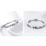 Silberring mit der Aufschrift Love, Größe 7