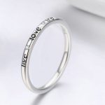 Silberring mit der Aufschrift Love, Größe 8