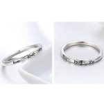 Silberring mit der Aufschrift Love, Größe 8