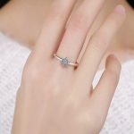 Silberring mit Sternverzierung, Größe 6