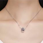 Ezüst charm, rózsa