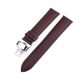 Uhrenarmband mit Butterfly-Schließe, Leder, 24 mm, braun