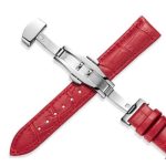 Lederarmband, 24 mm, rot
