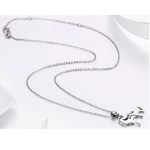 Silberne Halskette mit Reiteranhänger