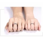 Ezüst férfi karikagyűrű, csiszolt, 10-es méret