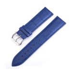 Damen-Uhrenarmband aus Leder, blau 18 mm