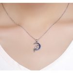 Silberne Halskette mit Glücksfee