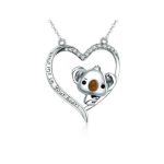 Silberne Halskette mit Koala