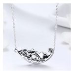 Silberne Halskette mit Waldfee