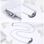 Silberne Halskette mit Waldfee