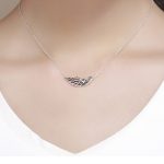 Silberne Halskette mit Waldfee