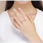 Silberring mit Wellenform, Größe 8